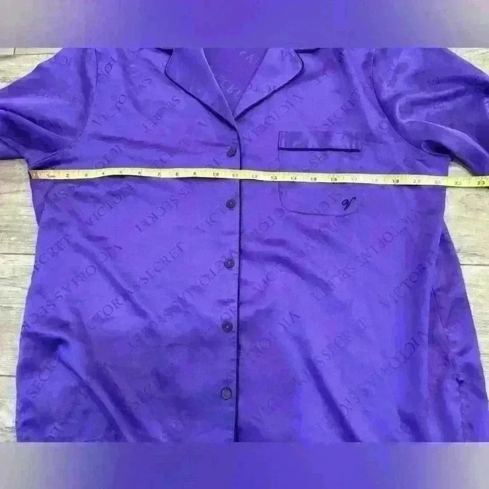 Victorias Secret Purple 2 Piece PJ Set Size Medium - Picture 6 of 16